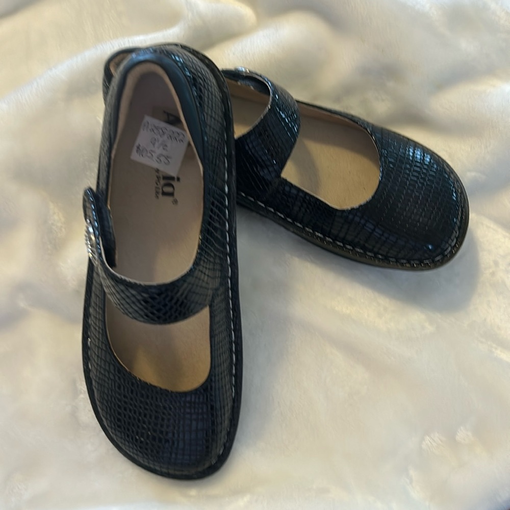 Alegría Paloma - Black Leather Mary Jane’s